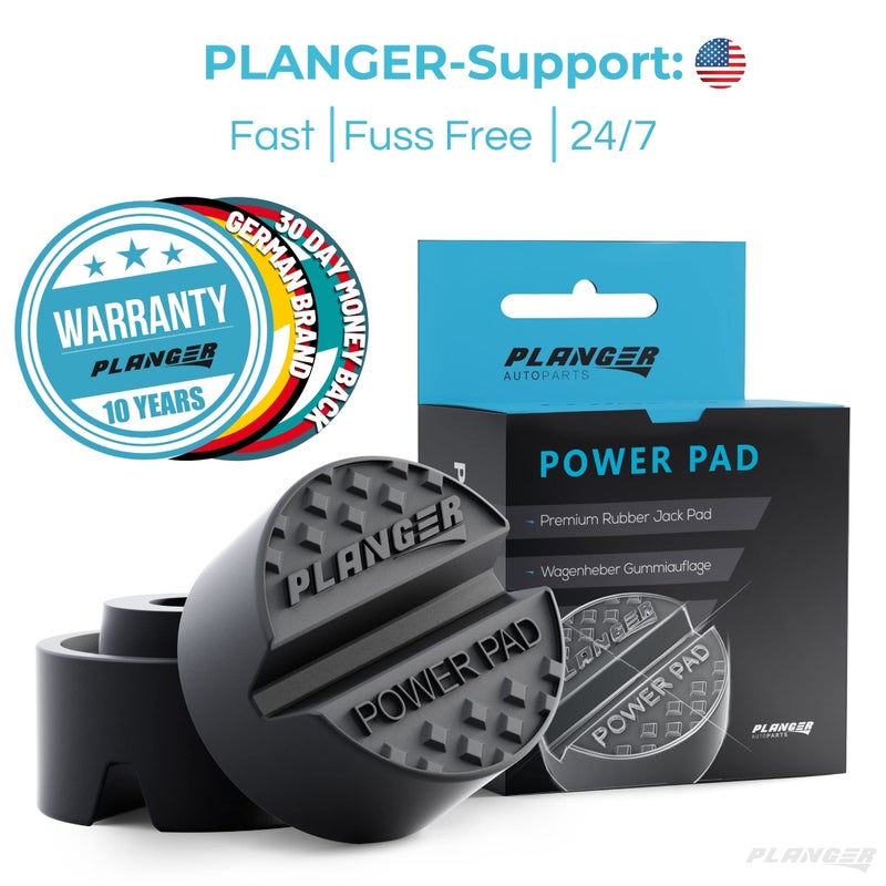 PLANGERÂ® - Power Pad - Rubber Jack Pad Trolley Jack, Vehicle Lift Axle Stand - Universal Usage - Protects Your Car, SUV Any Vehicles Pinch Weld Sill - Perfect car Tuning - Image 5